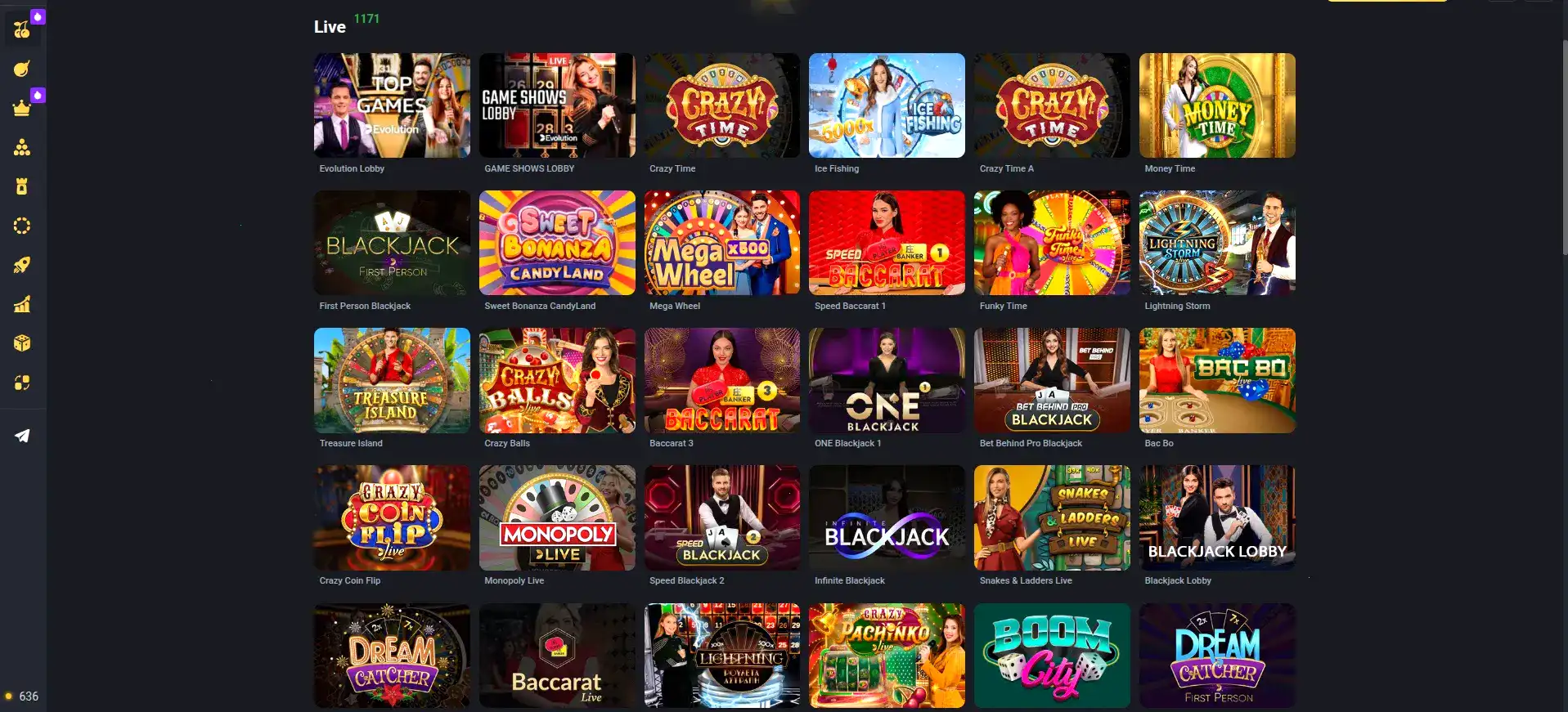 интерфейс приватного клуба казино Магма